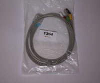 5-wire ECG patient lead with clamps, for GE Marquette Multi Link 7-9-M5 5-wire ECG patient lead with clamps, for GE Marquette Multi Link 7-9-M5