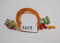 Vorschau: 3-adriges Elektrodenkabel mit Clip, IEC, Kabel orange Vorschau: 3-adriges Elektrodenkabel mit Clip, IEC, Kabel orange