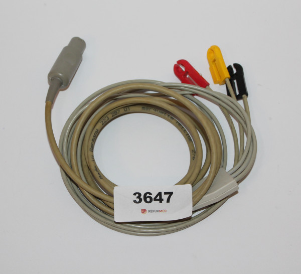 3-adriges EKG-Kabel mit Klammern 22328701 für MAC 500