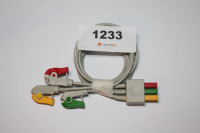 3 adriger Satz - Patientenleitung, geschirmt mit Klammern 3 adriger Satz - Patientenleitung, geschirmt mit Klammern