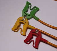 Vorschau: 3-adriges Elektrodenkabel mit Clip, IEC, Kabel orange Vorschau: 3-adriges Elektrodenkabel mit Clip, IEC, Kabel orange